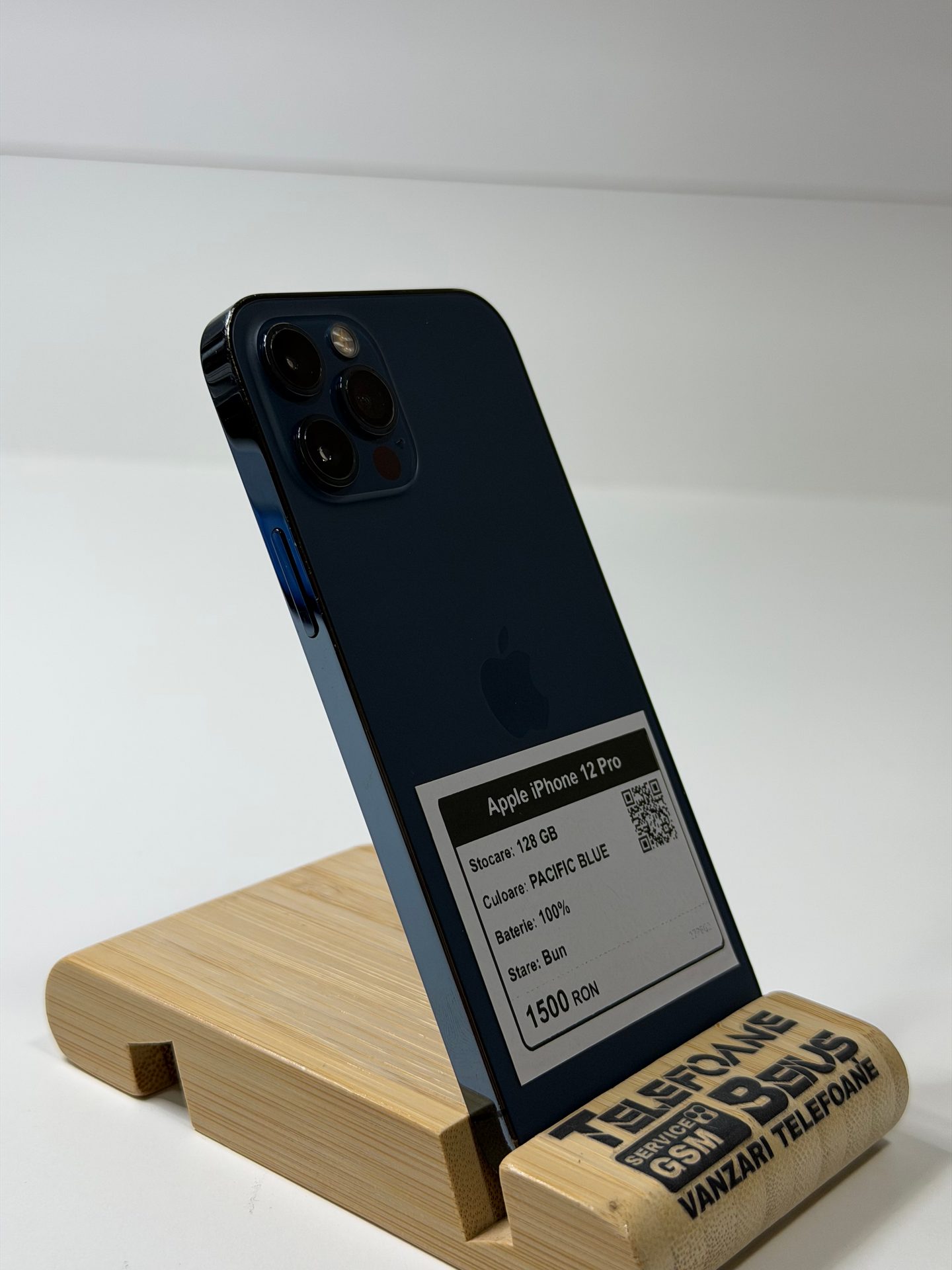 Apple iPhone 12 Pro - Pacific Blue, 128 GB, Bun - 2