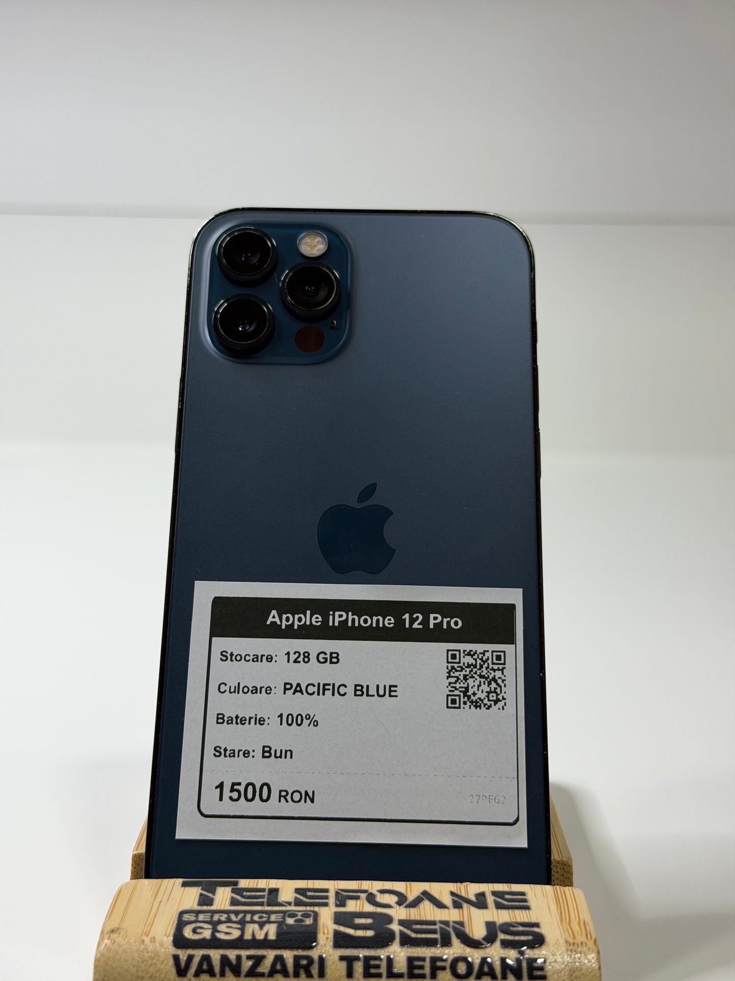 Apple iPhone 12 Pro - Pacific Blue, 128 GB, Bun - 3