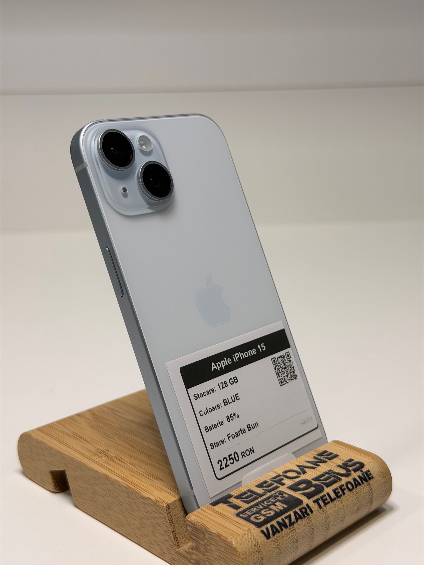 Apple iPhone 15 - Blue, 128 GB, Foarte Bun - 2