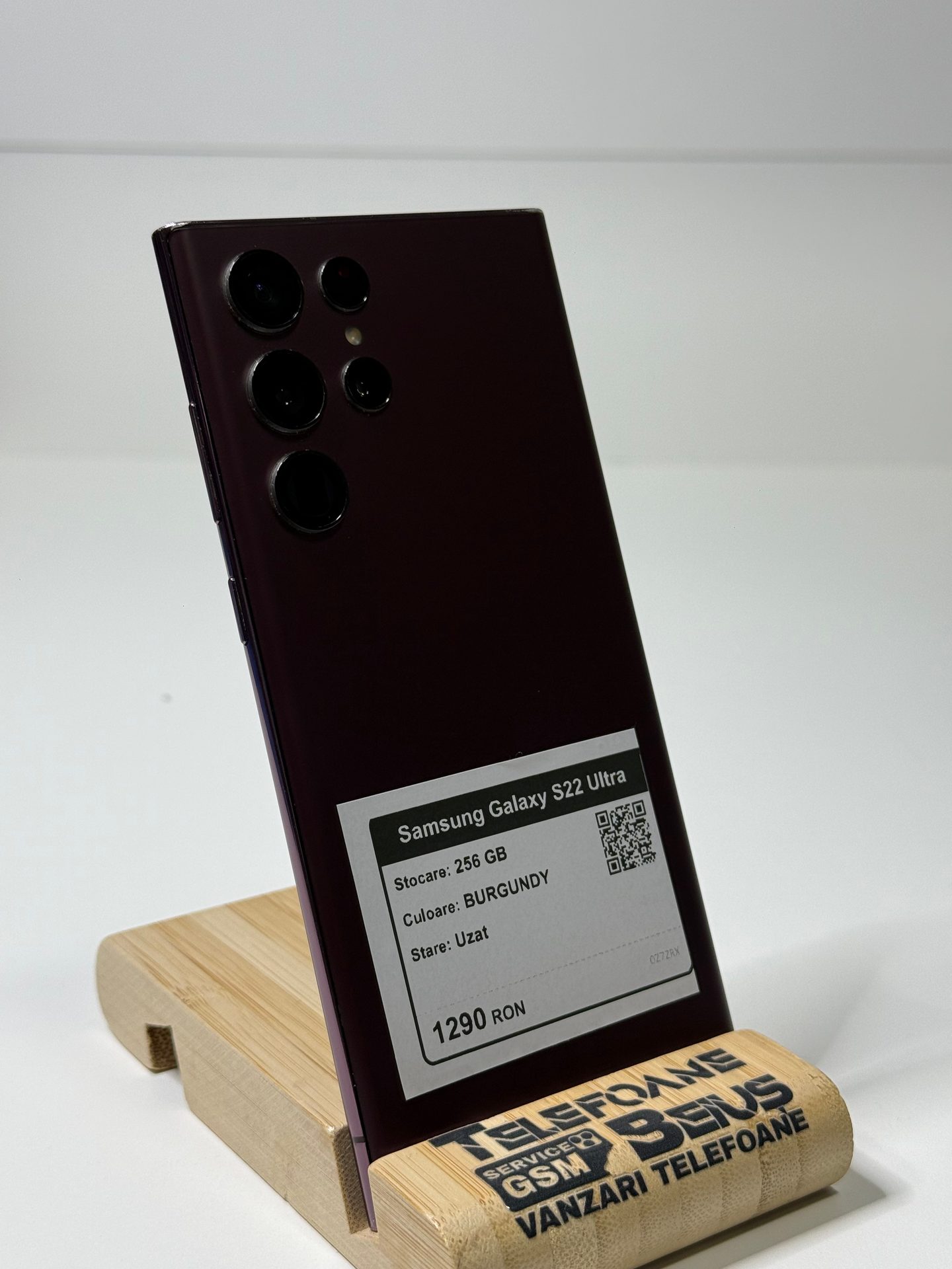 Samsung Galaxy S22 Ultra - Burgundy, 256 GB, Uzat - 2