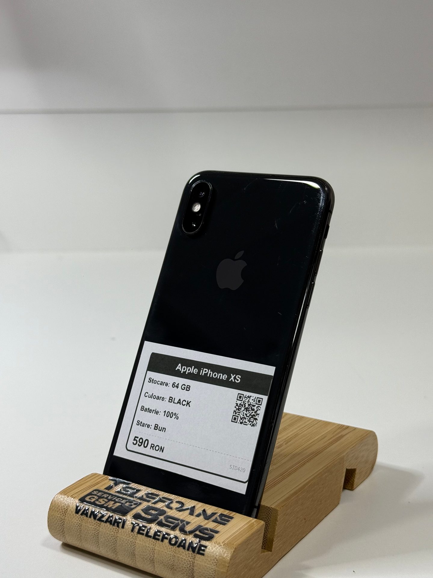 Apple iPhone XS - Black, 64 GB, Bun - 1