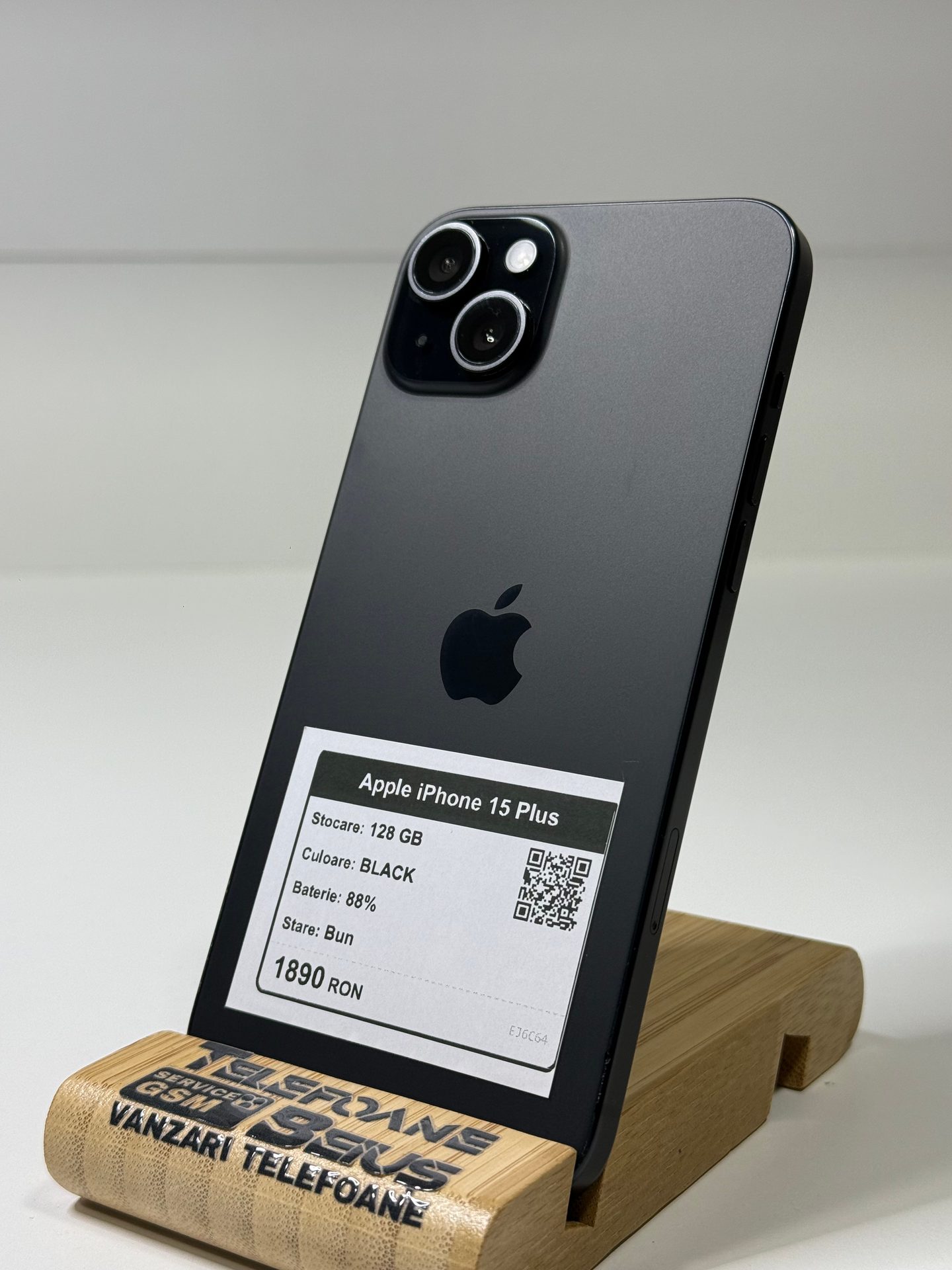 Apple iPhone 15 Plus - Black, 128 GB, Bun - 1