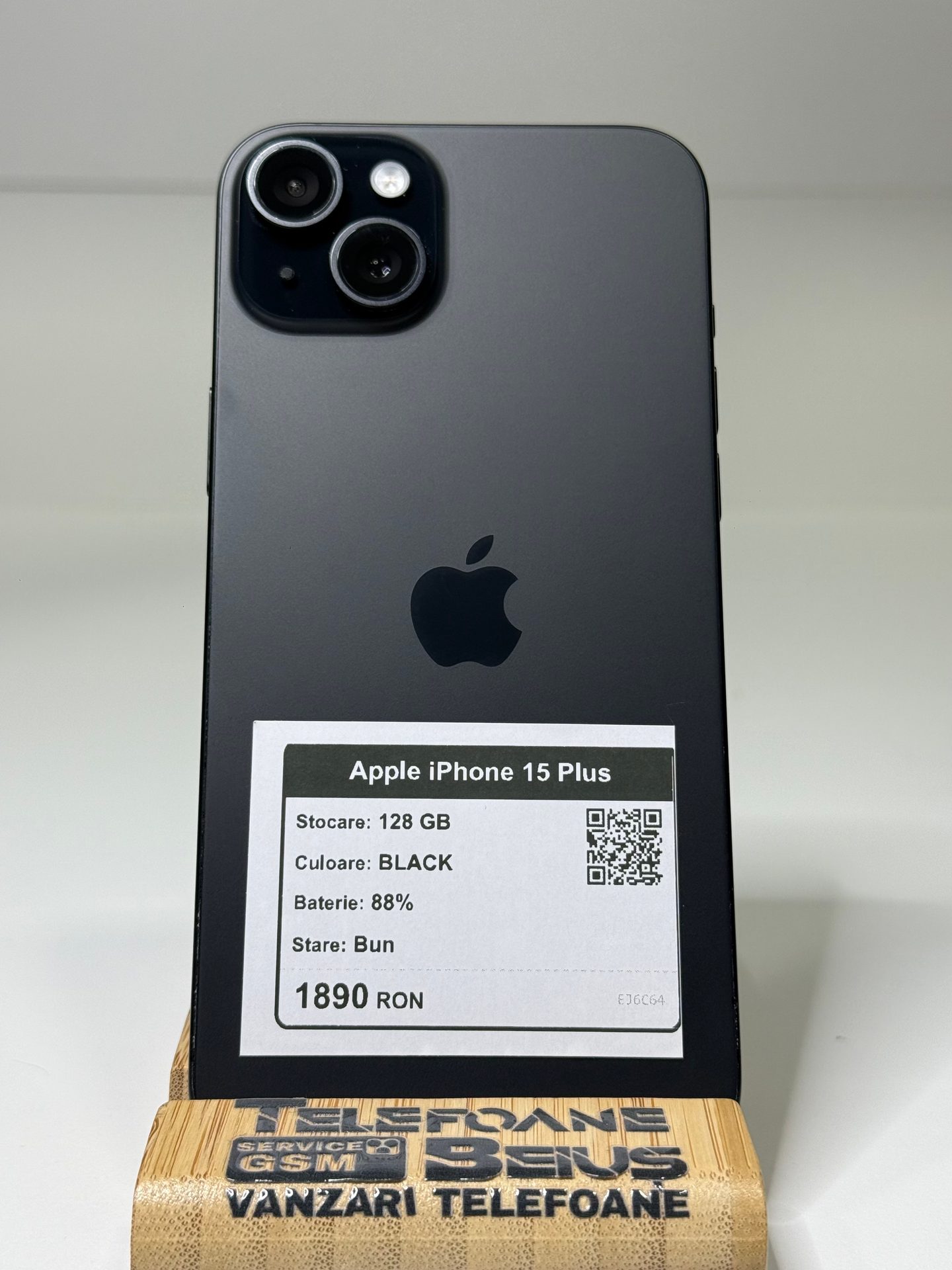 Apple iPhone 15 Plus - Black, 128 GB, Bun - 3