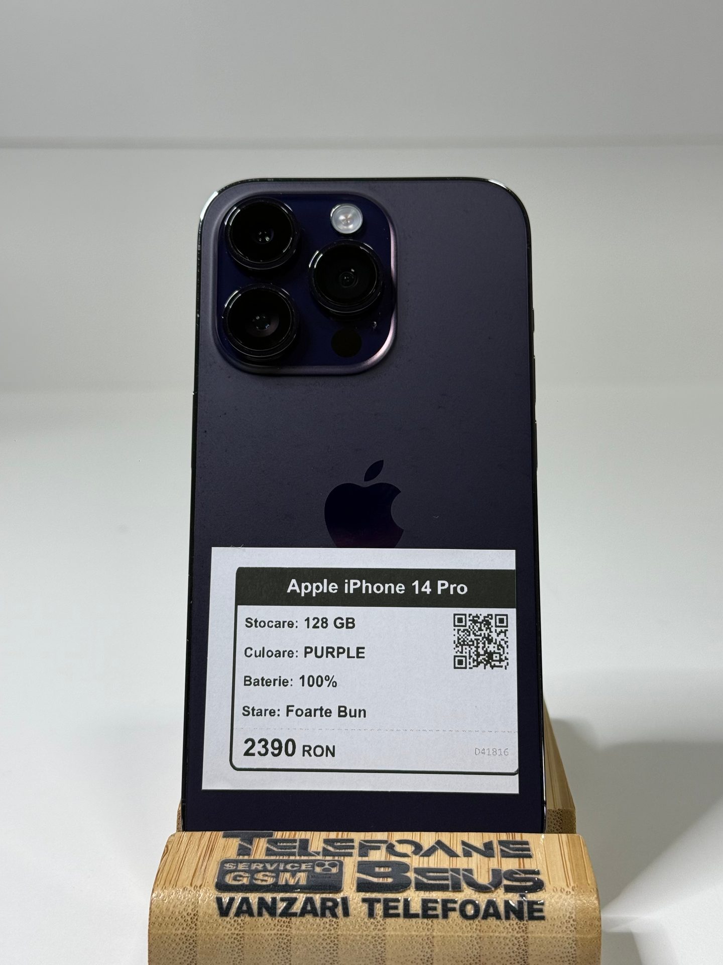 Apple iPhone 14 Pro - Purple, 128 GB, Foarte Bun - 3