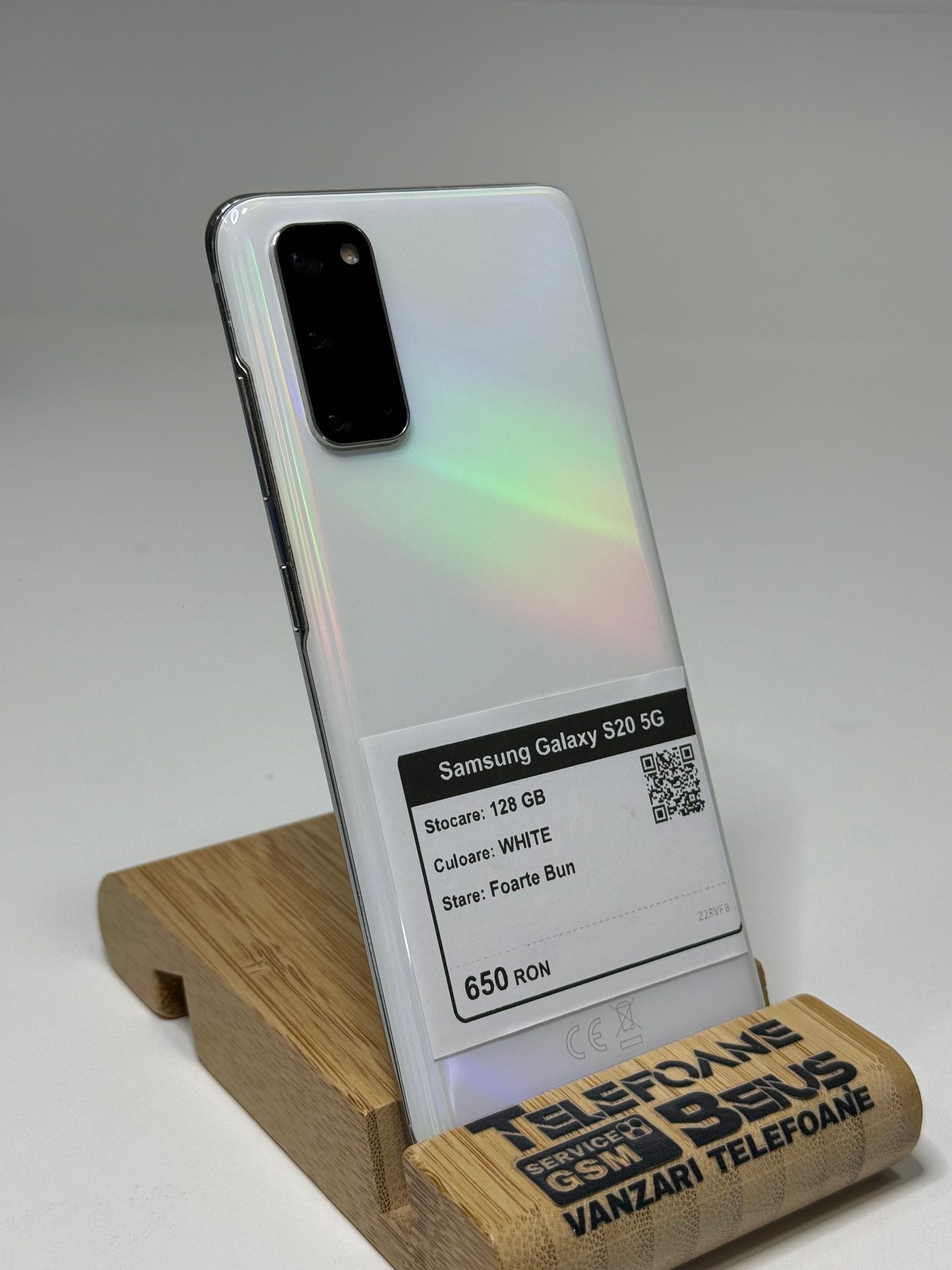 Samsung Galaxy S20 5G - White, 128 GB, Foarte Bun - 2
