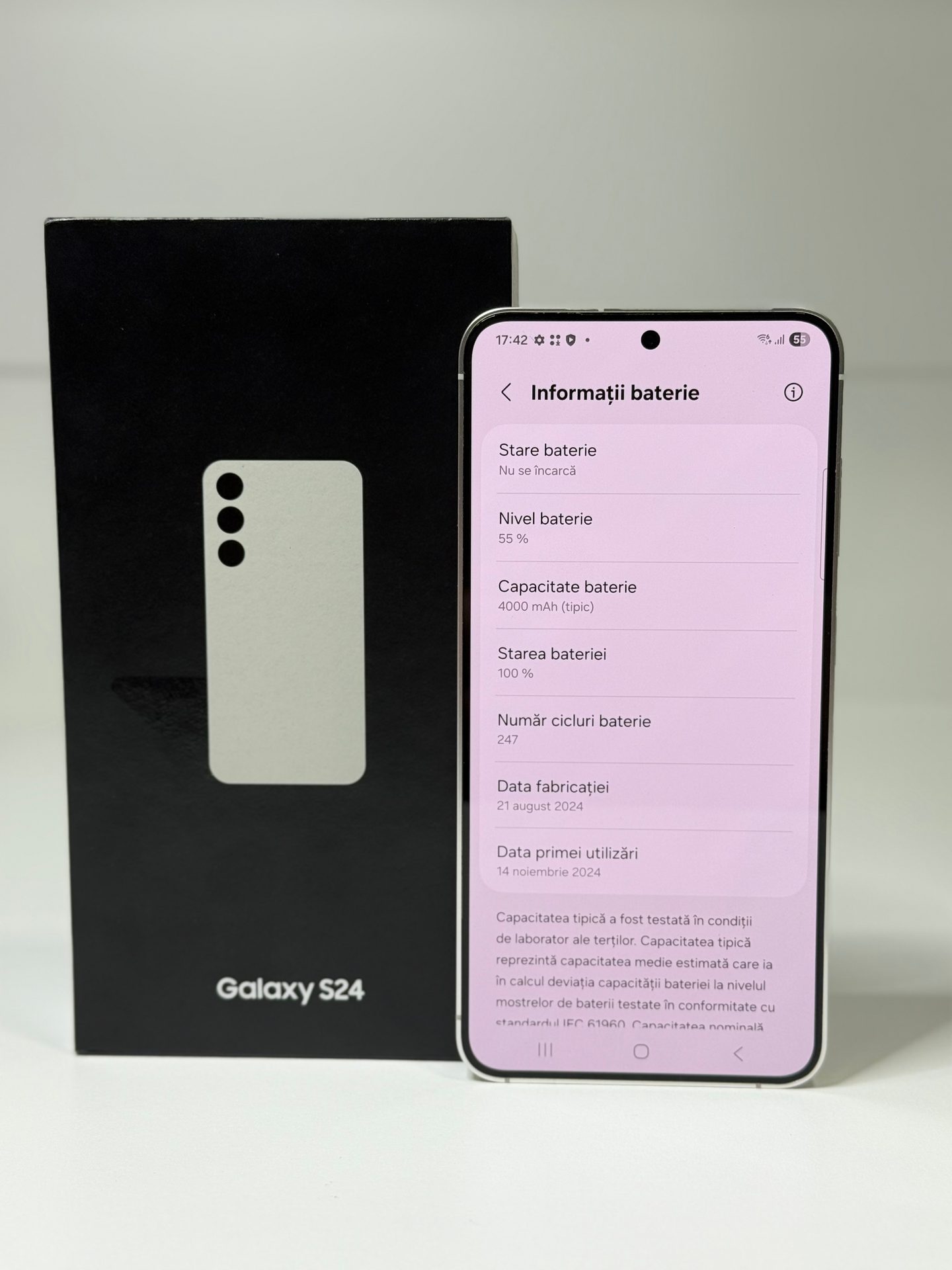 Samsung Galaxy S24 5G - Marble Gray, 128 GB, Ca Nou - 5