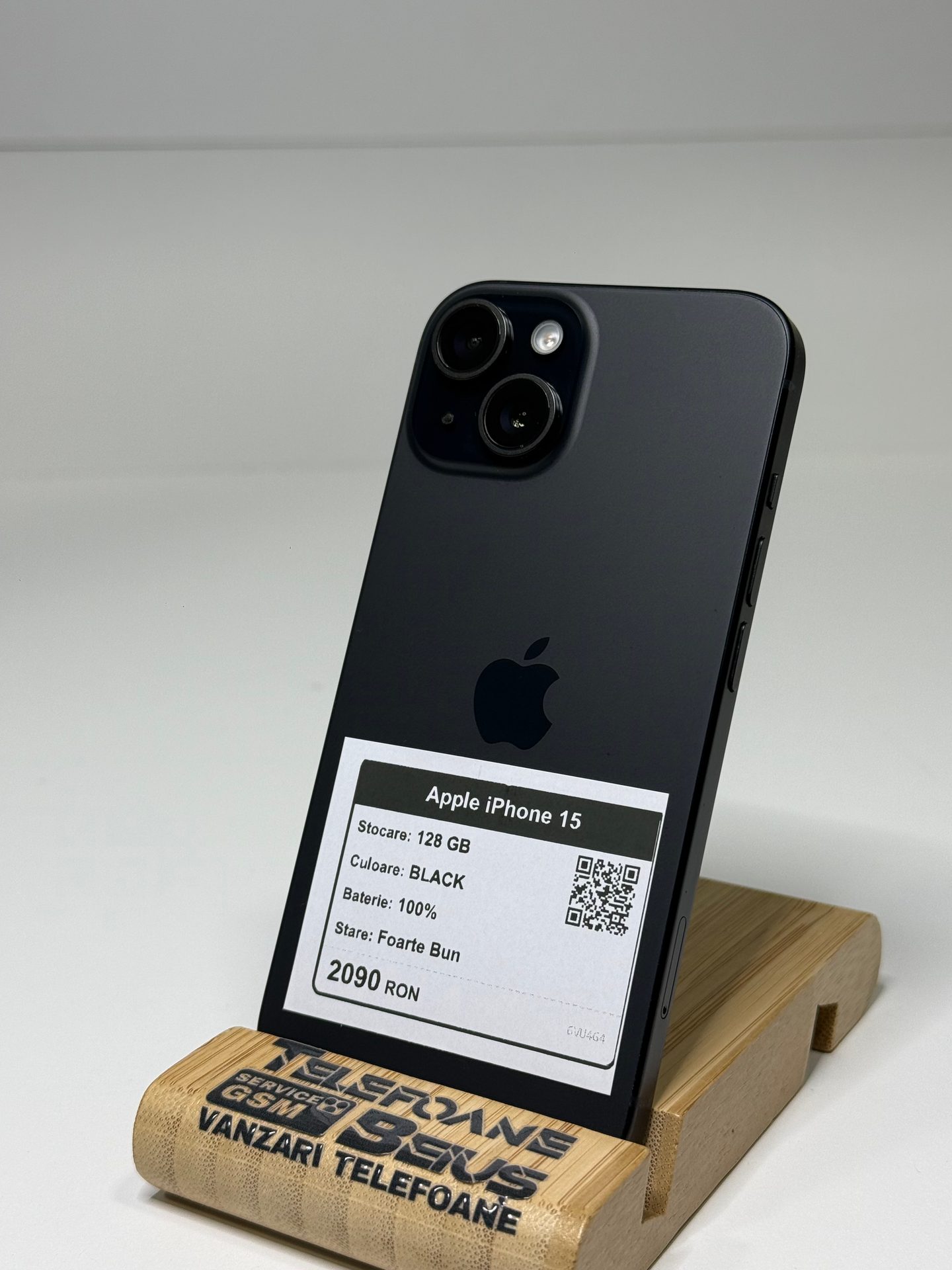 Apple iPhone 15 - Black, 128 GB, Foarte Bun - 1