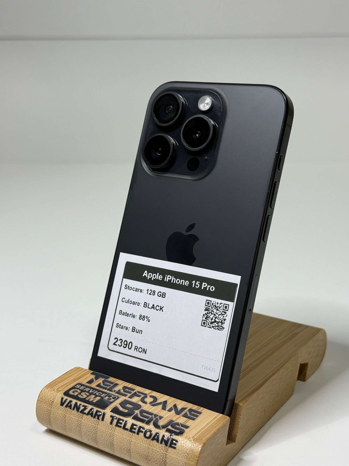 Apple iPhone 15 Pro - Black, 128 GB, Bun - 2