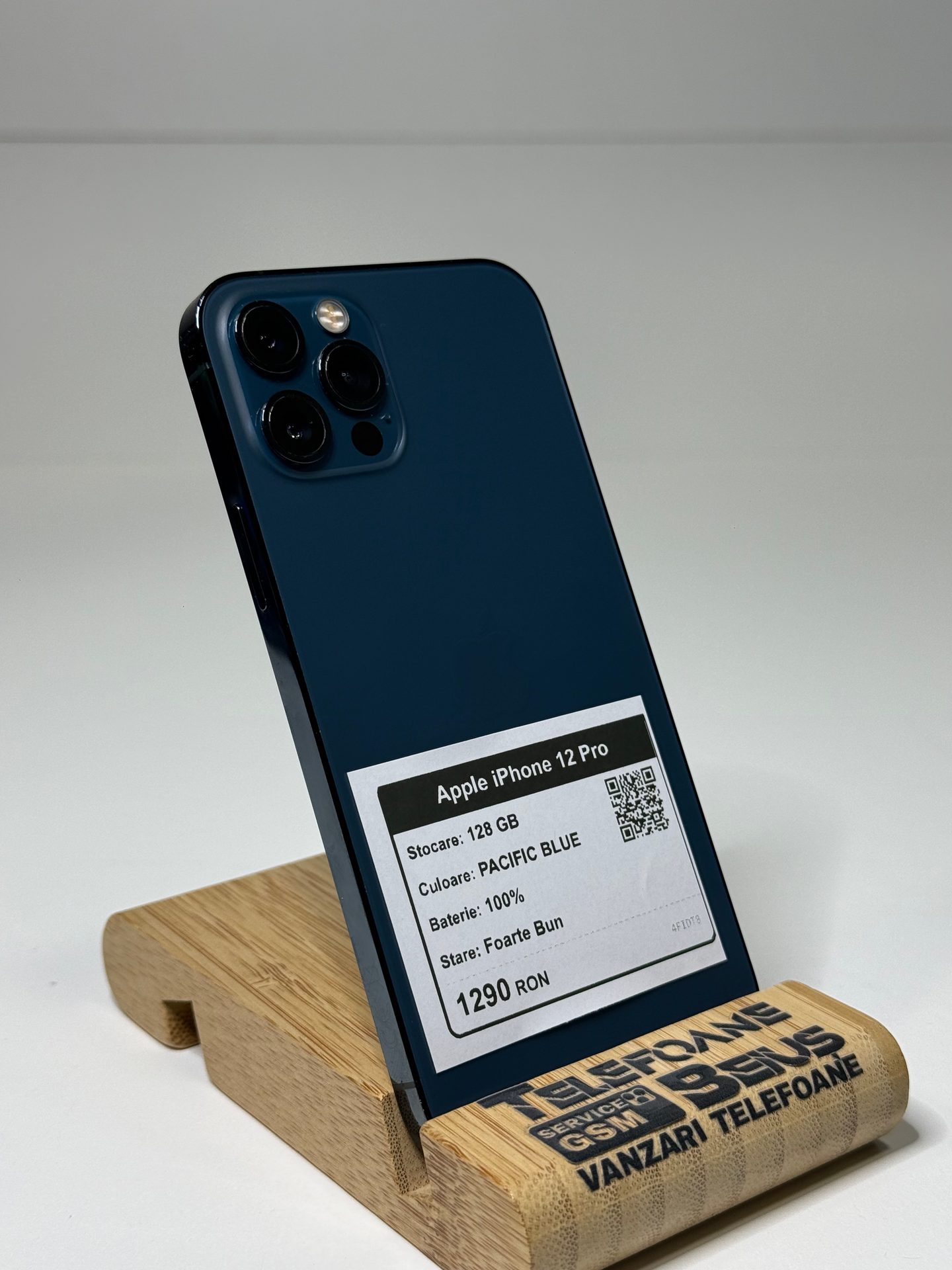 Apple iPhone 12 Pro - Pacific Blue, 128 GB, Foarte Bun - 2