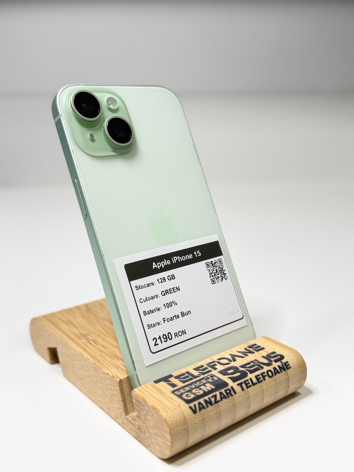 Apple iPhone 15 - Green, 128 GB, Foarte Bun - 2