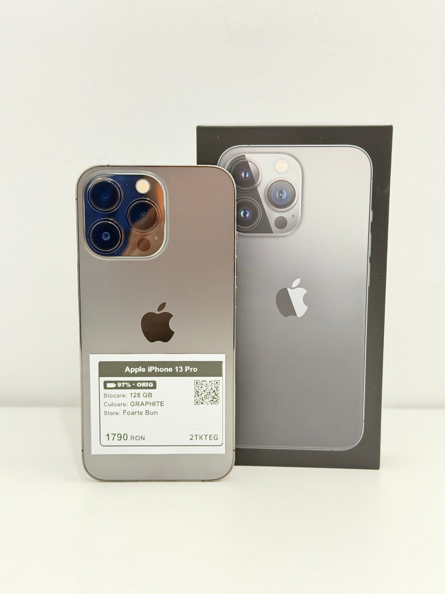 Apple iPhone 13 Pro - Graphite, 128 GB, Foarte Bun - 4