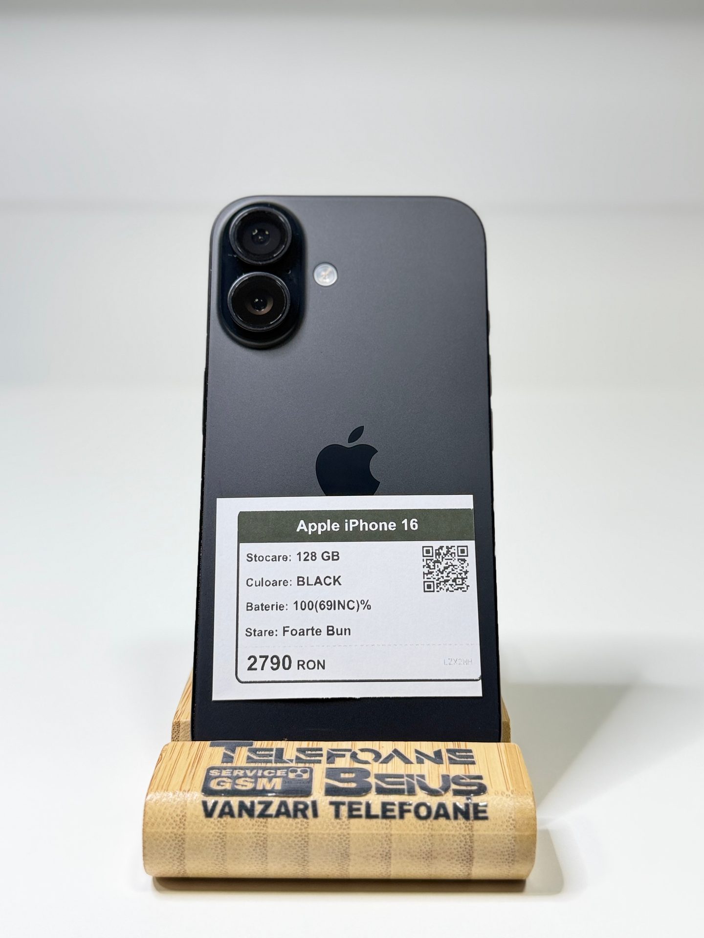 Apple iPhone 16 - Black, 128 GB, Foarte Bun - 3