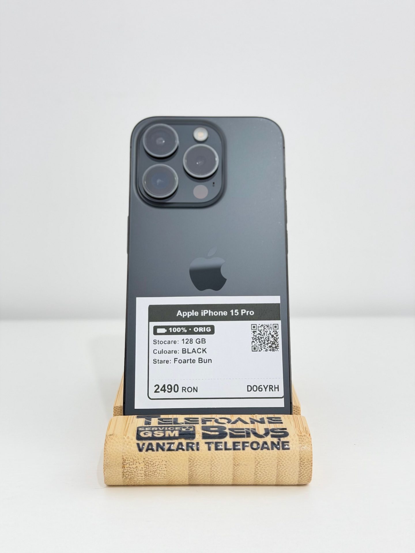 Apple iPhone 15 Pro - Black, 128 GB, Foarte Bun - 3