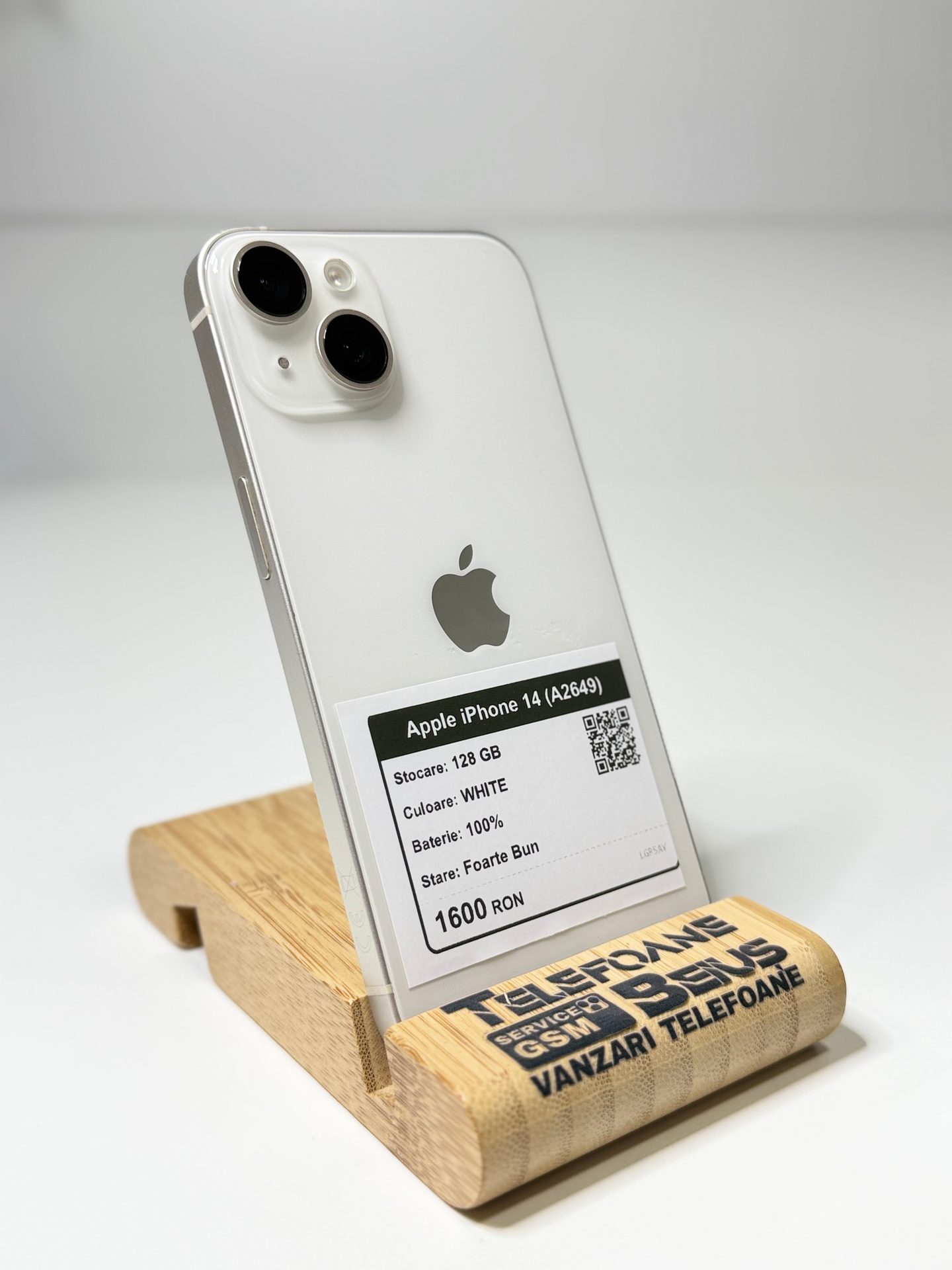 Apple iPhone 14 (A2649) - White, 128 GB, Foarte Bun - 3