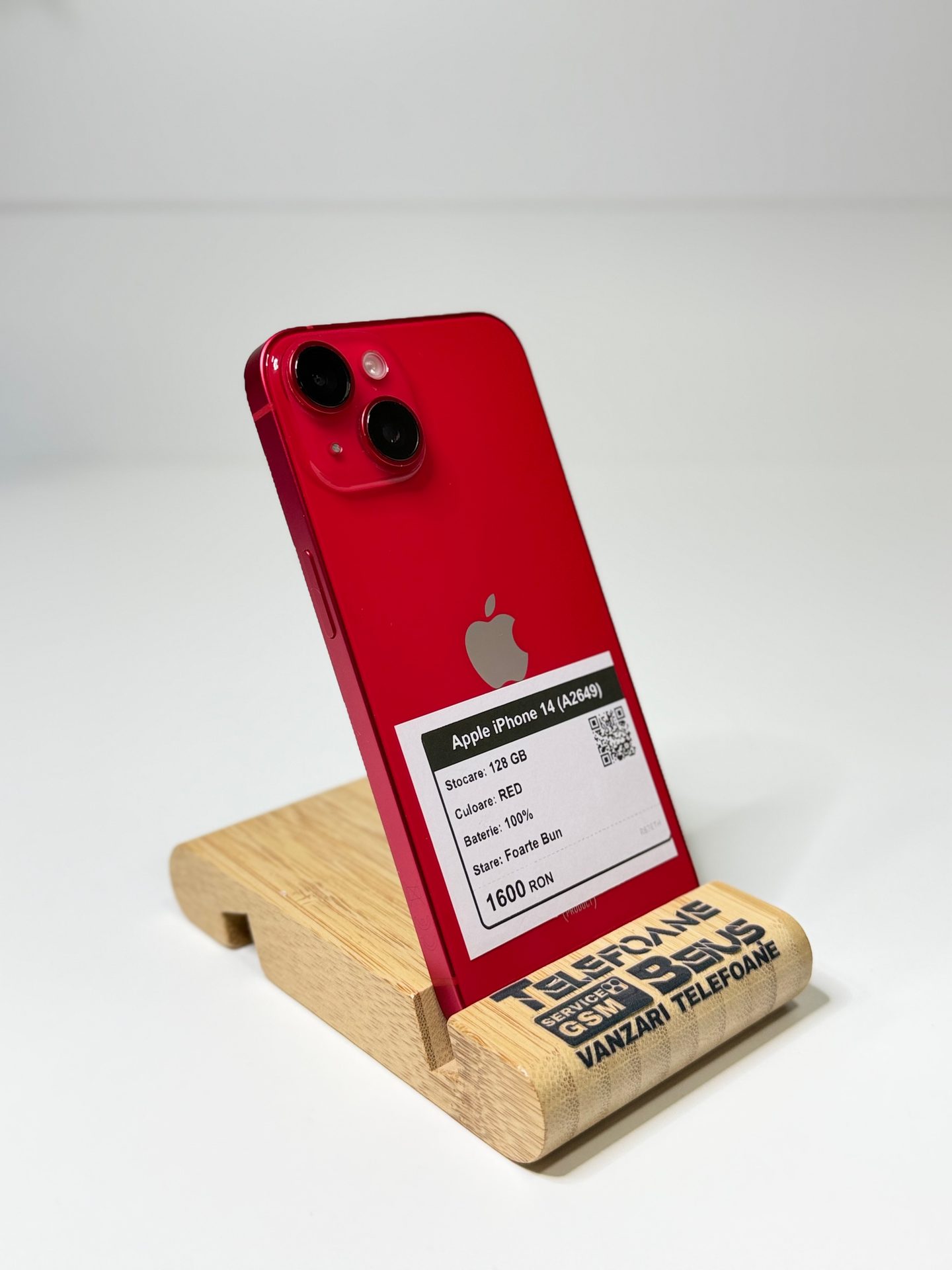 Apple iPhone 14 (A2649) - Red, 128 GB, Foarte Bun - 3