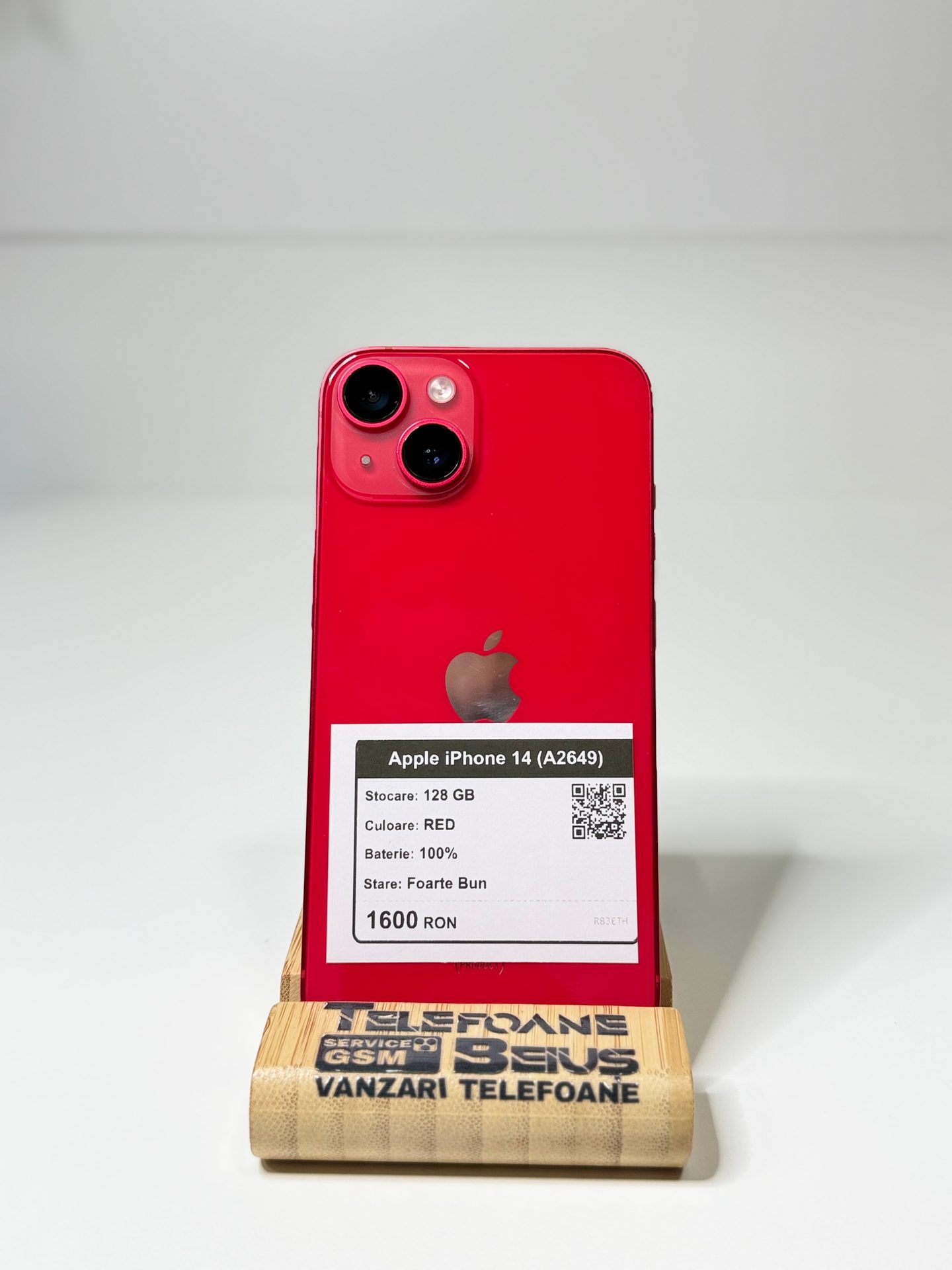 Apple iPhone 14 (A2649) - Red, 128 GB, Foarte Bun - 4
