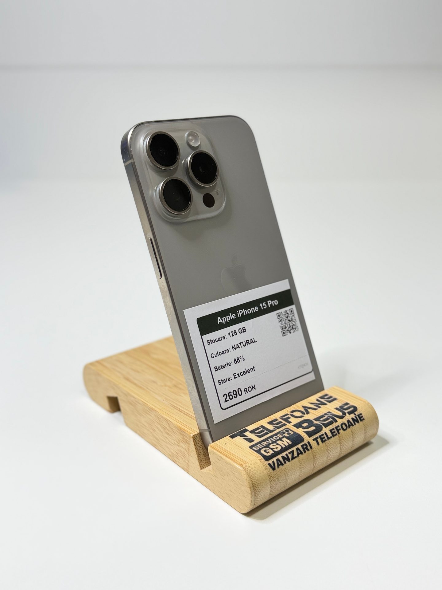 Apple iPhone 15 Pro - Natural, 128 GB, Excelent - 3