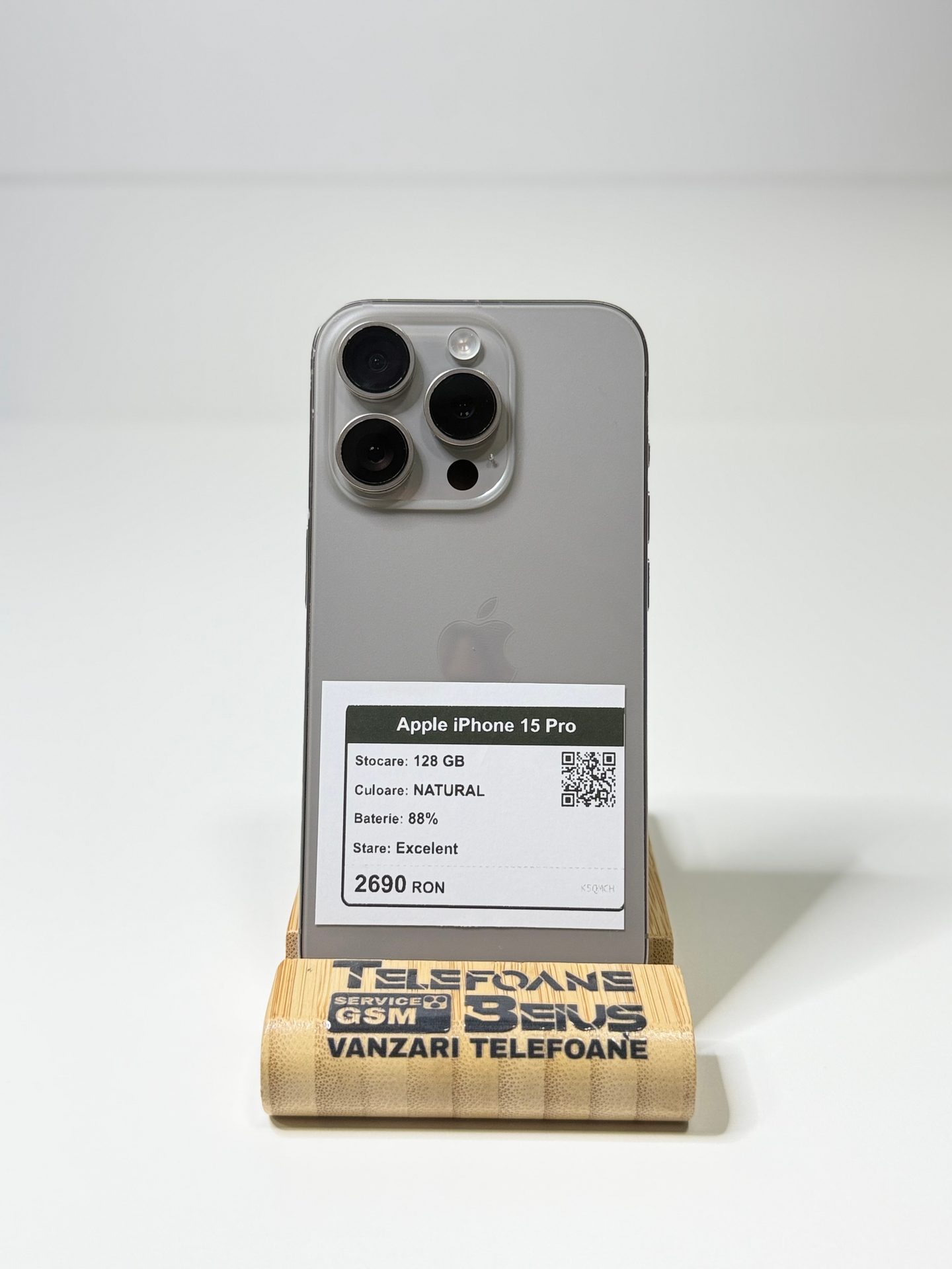 Apple iPhone 15 Pro - Natural, 128 GB, Excelent - 4