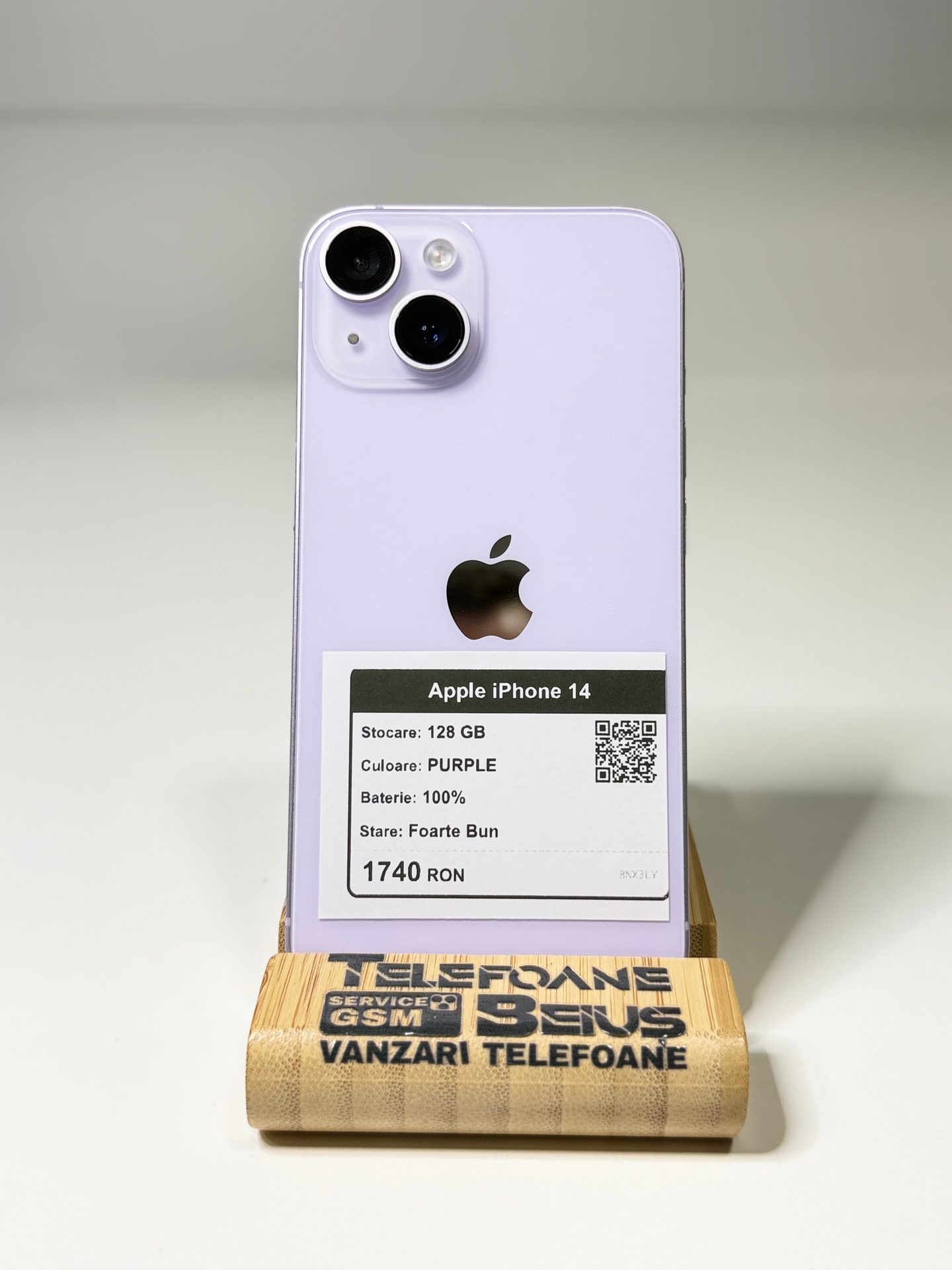 Apple iPhone 14 - Purple, 128 GB, Foarte Bun - 3