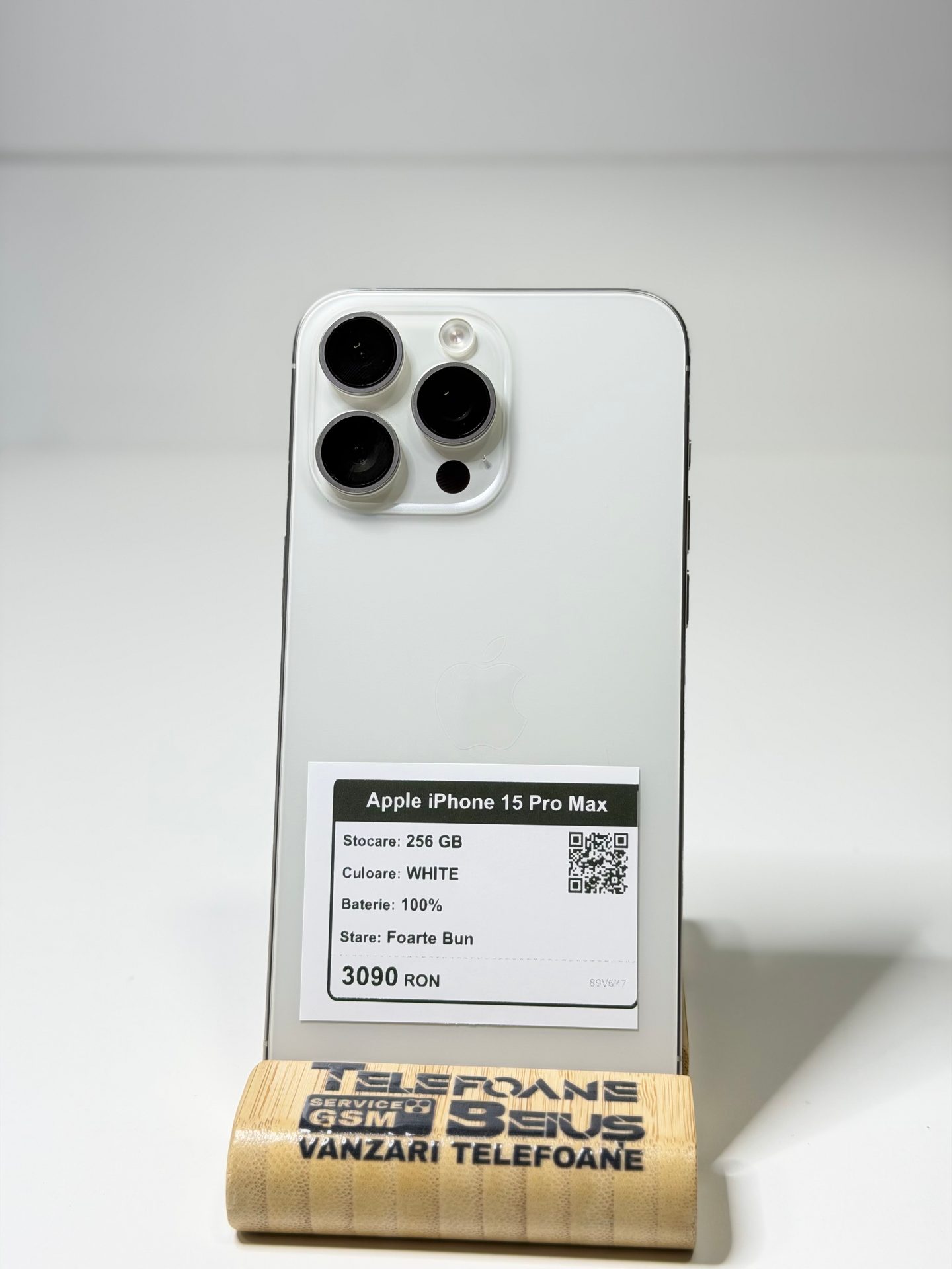 Apple iPhone 15 Pro Max - White, 256 GB, Foarte Bun - 3