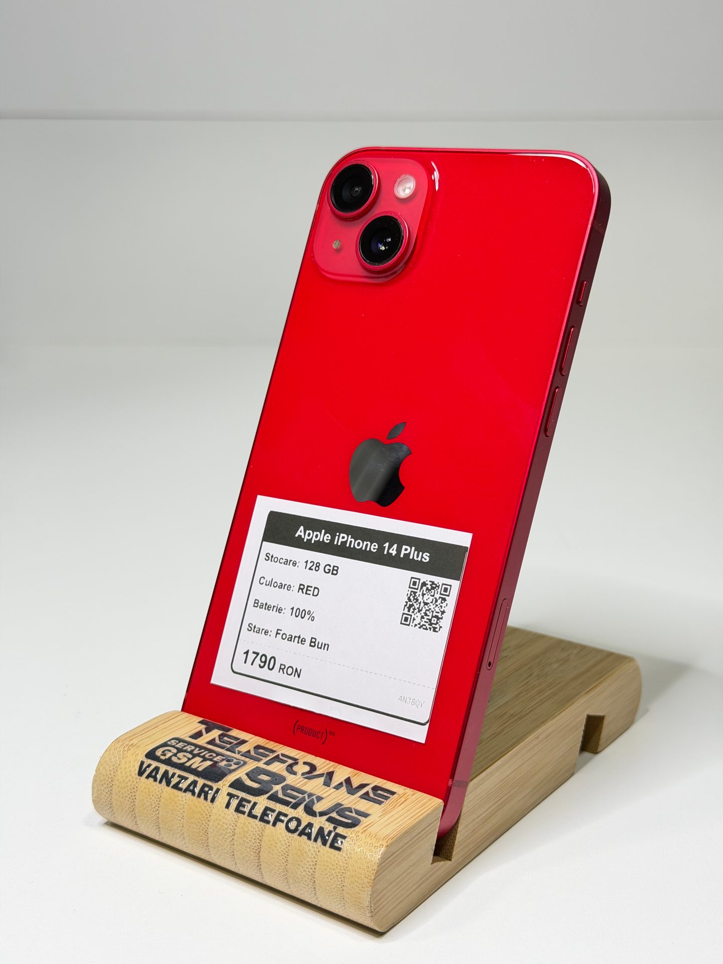 Apple iPhone 14 Plus - Red, 128 GB, Foarte Bun - 2