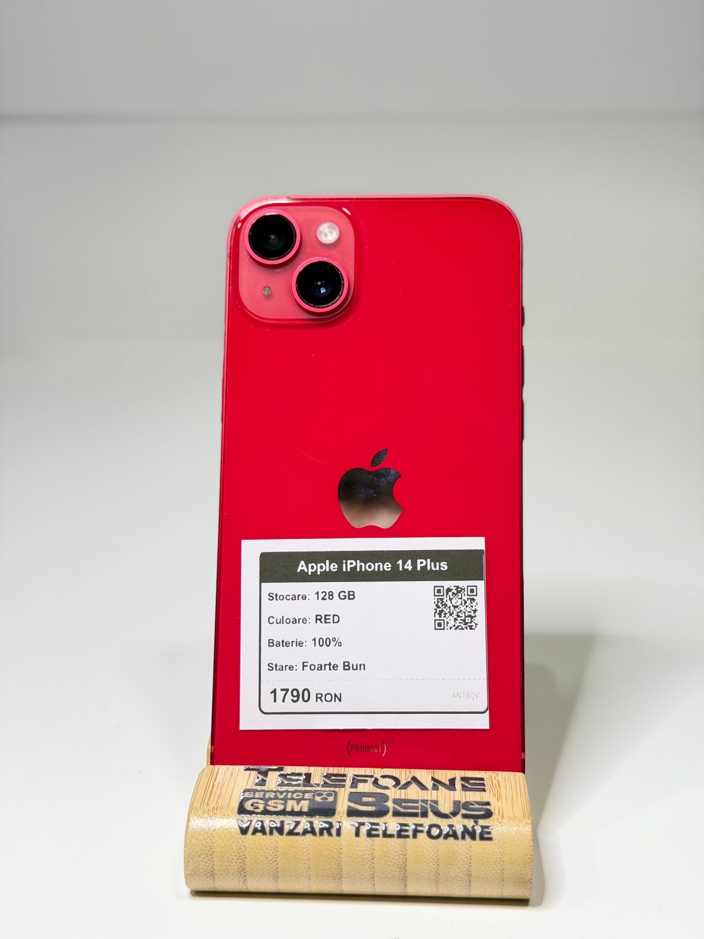 Apple iPhone 14 Plus - Red, 128 GB, Foarte Bun - 4