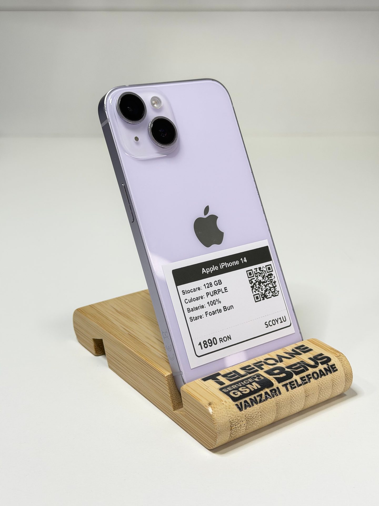 Apple iPhone 14 - Purple, 128 GB, Foarte Bun - 2