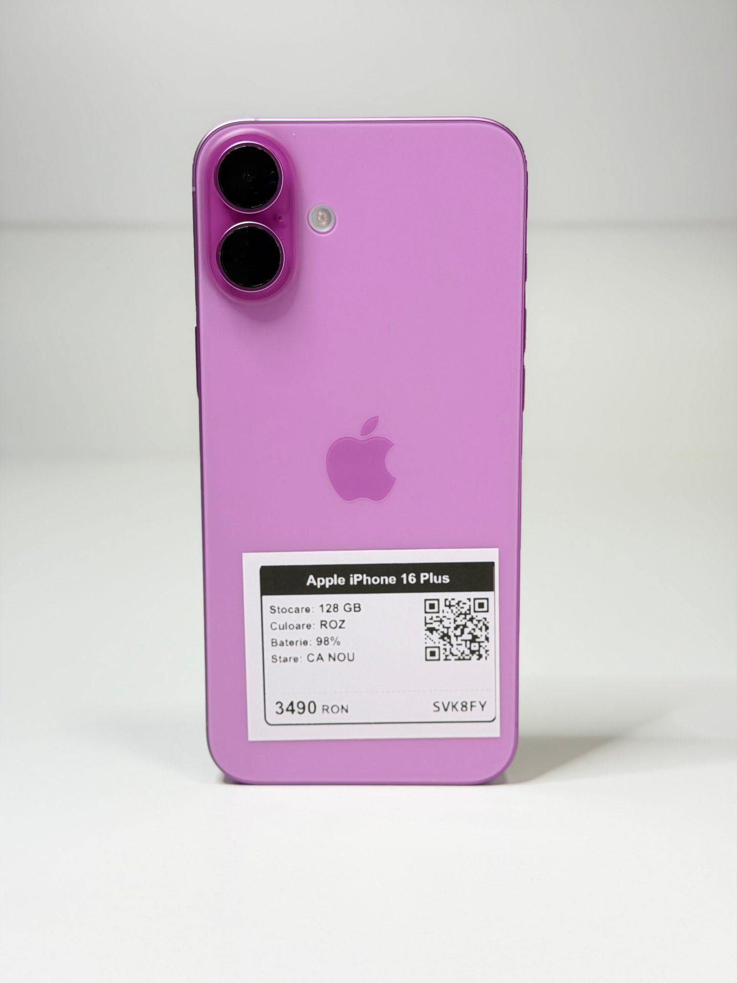 Apple iPhone 16 Plus - Roz, 128 GB, Ca Nou - 2