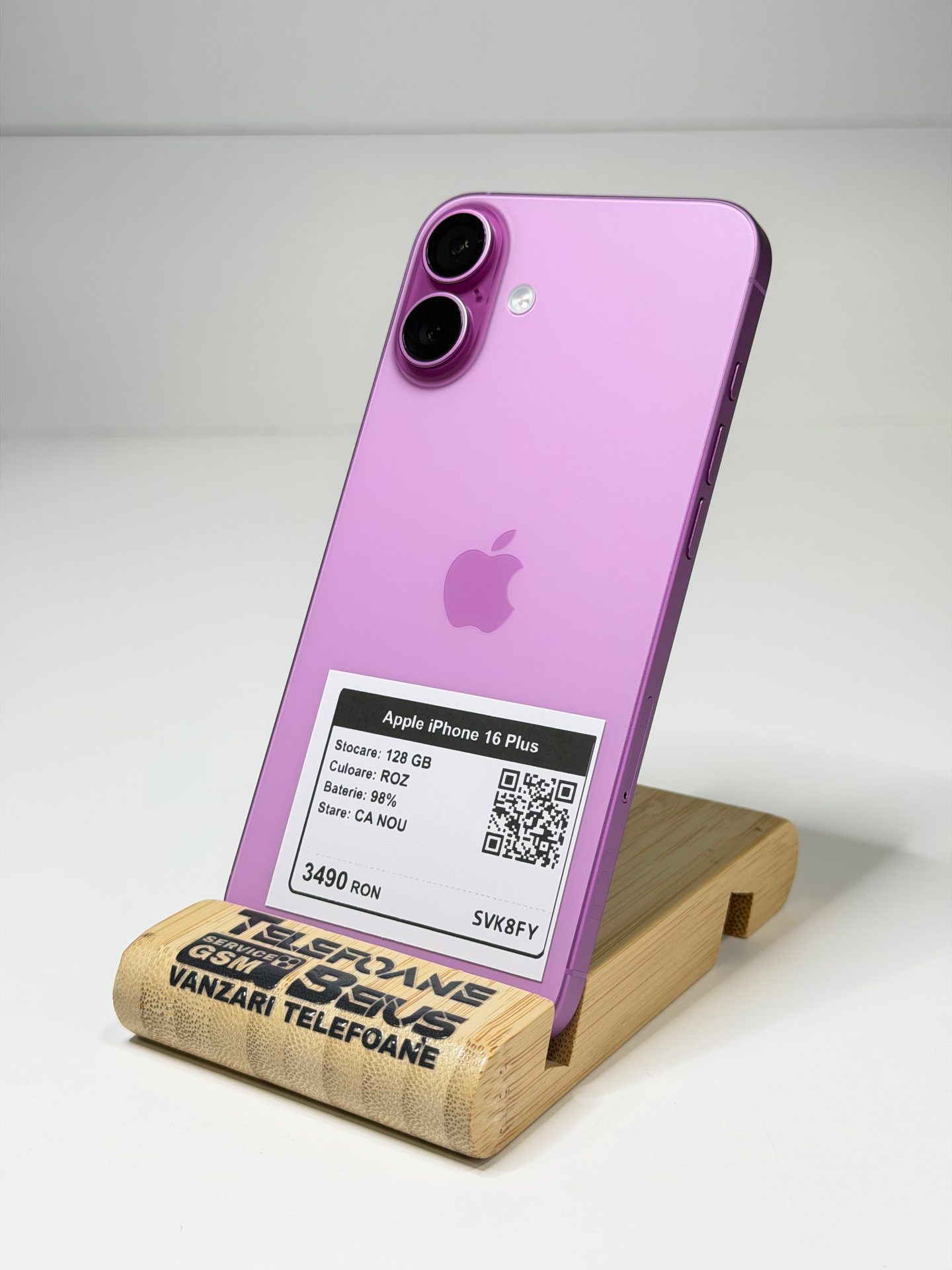 Apple iPhone 16 Plus - Roz, 128 GB, Ca Nou - 3