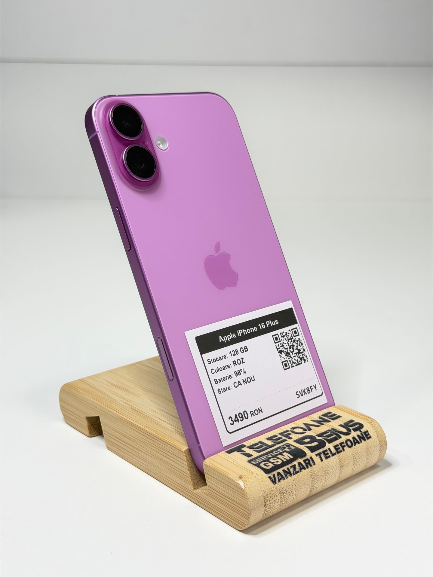 Apple iPhone 16 Plus - Roz, 128 GB, Ca Nou - 4