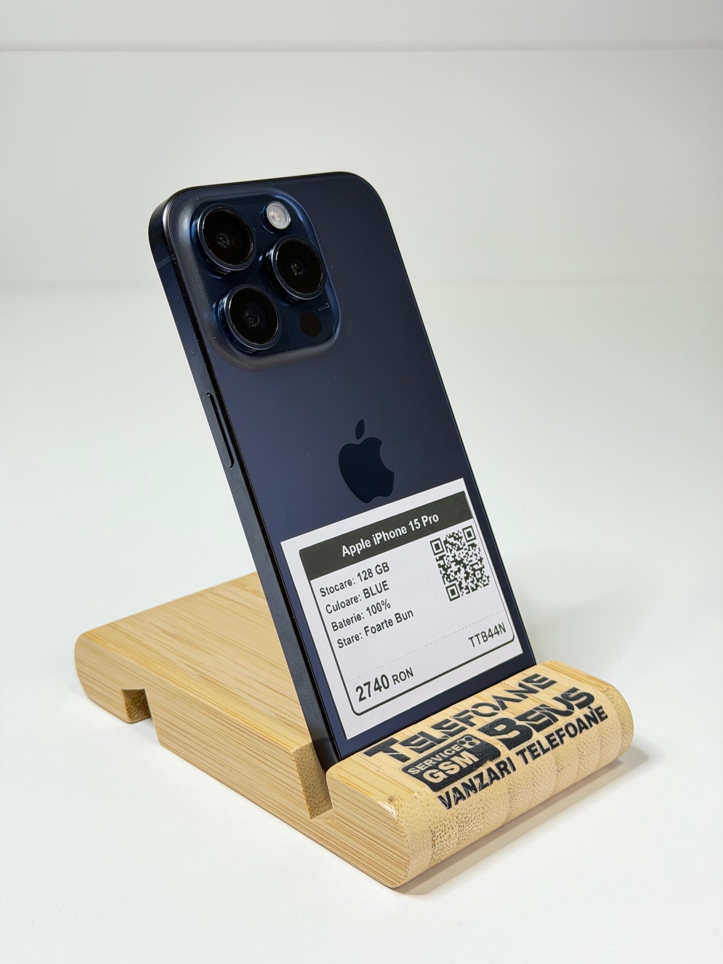 Apple iPhone 15 Pro - Blue, 128 GB, Foarte Bun - 2