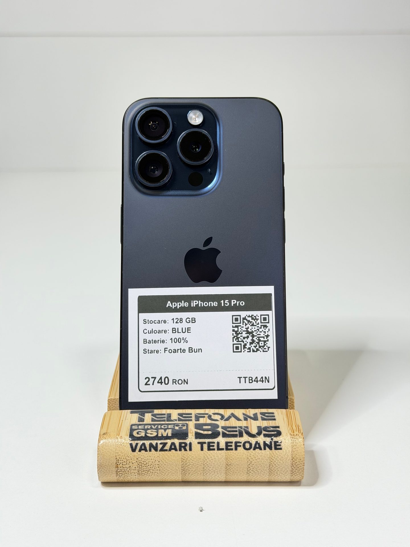 Apple iPhone 15 Pro - Blue, 128 GB, Foarte Bun - 3