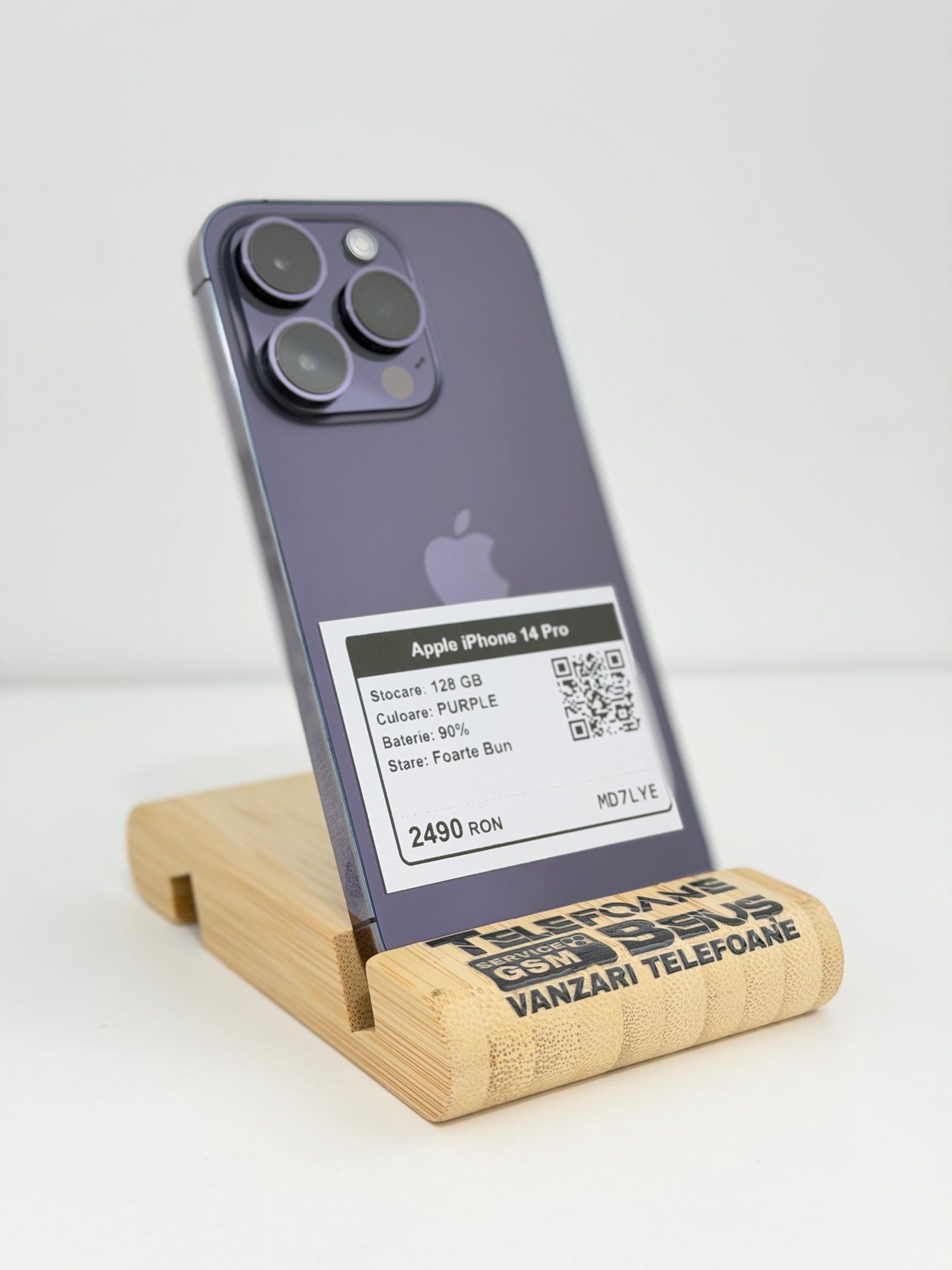 Apple iPhone 14 Pro - Purple, 128 GB, Foarte Bun - 2