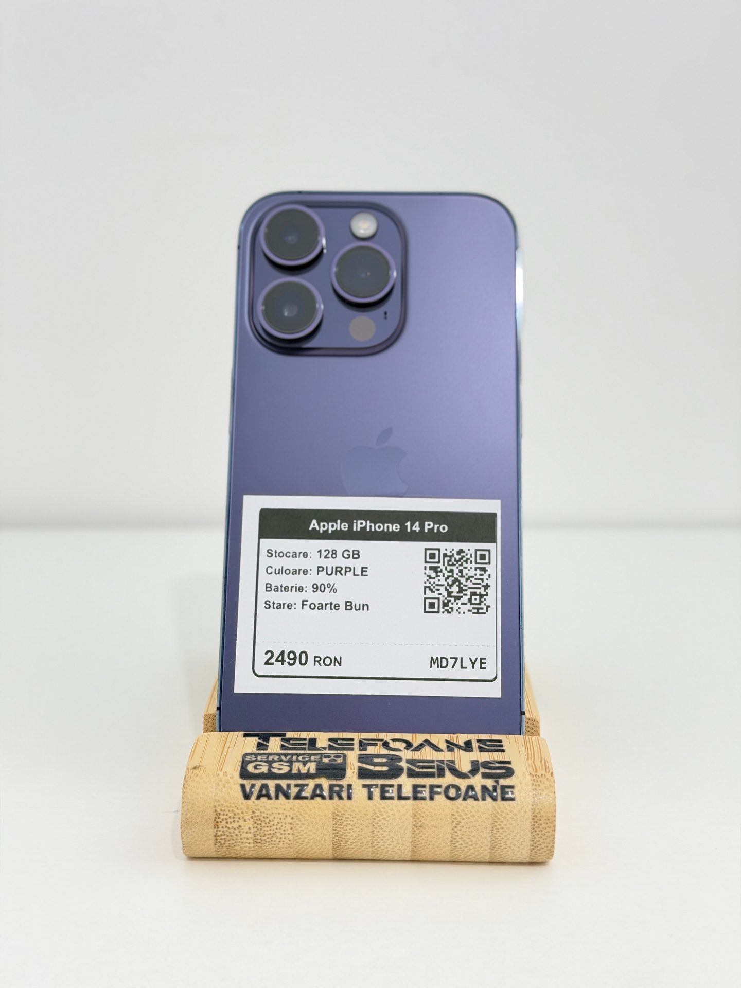 Apple iPhone 14 Pro - Purple, 128 GB, Foarte Bun - 3