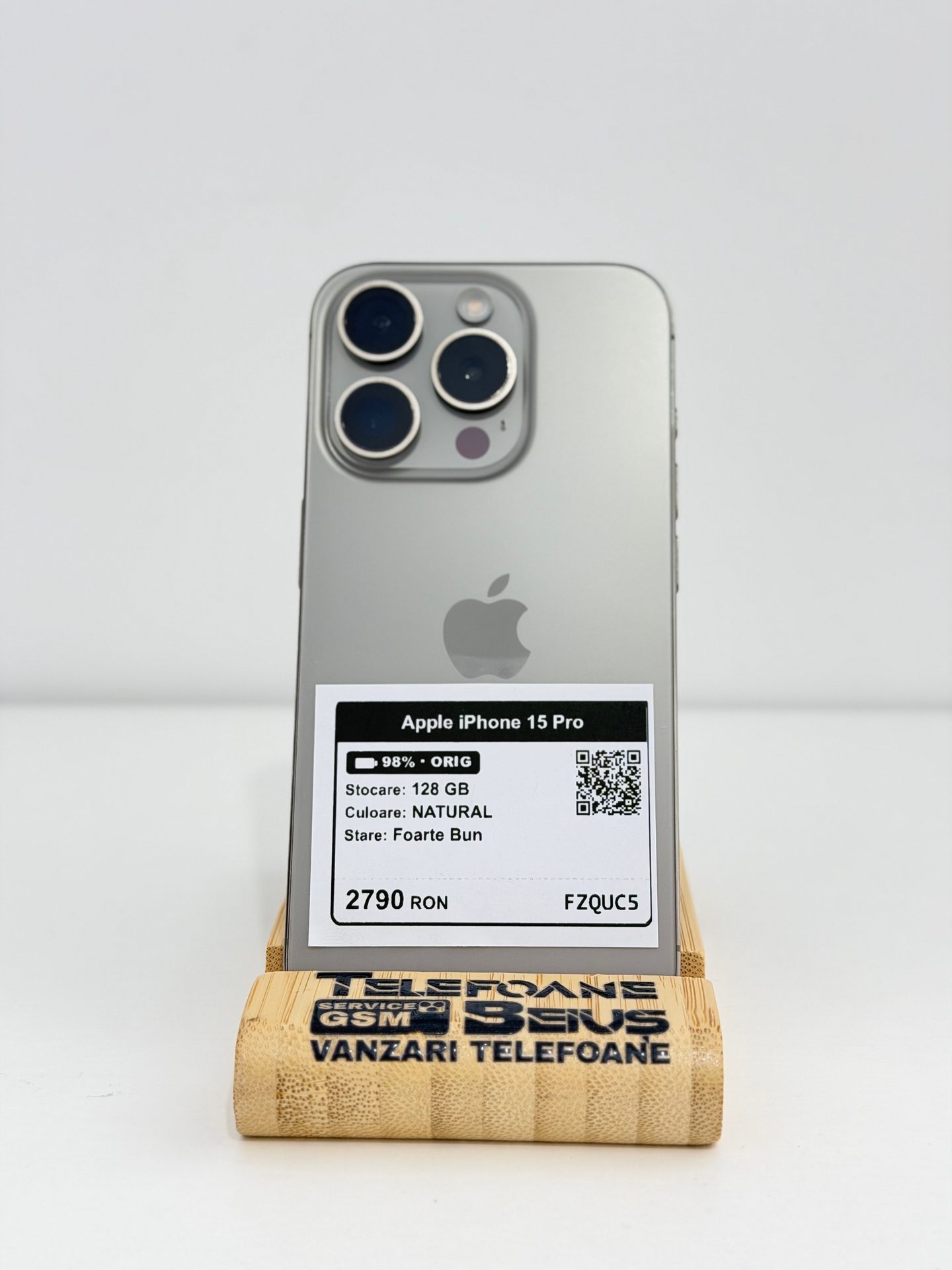 Apple iPhone 15 Pro - Natural, 128 GB, Foarte Bun - 3