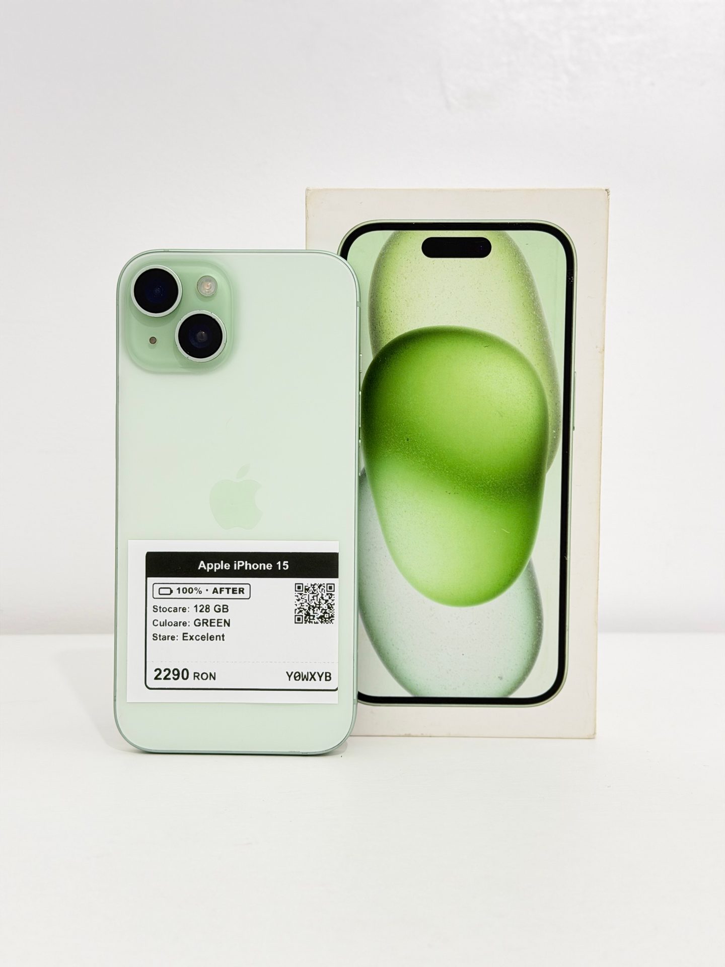Apple iPhone 15 - Green, 128 GB, Excelent - 4