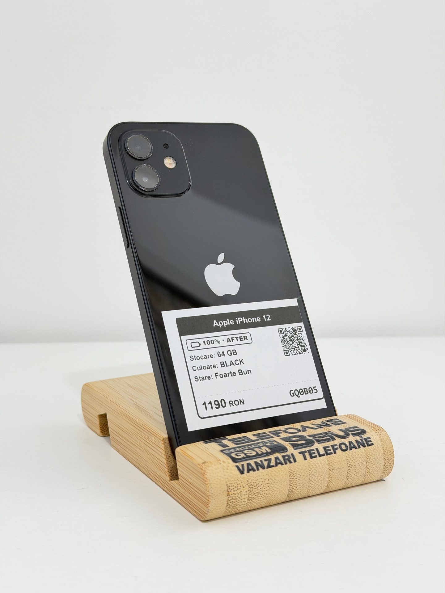 Apple iPhone 12 - Black, 64 GB, Foarte Bun - 2