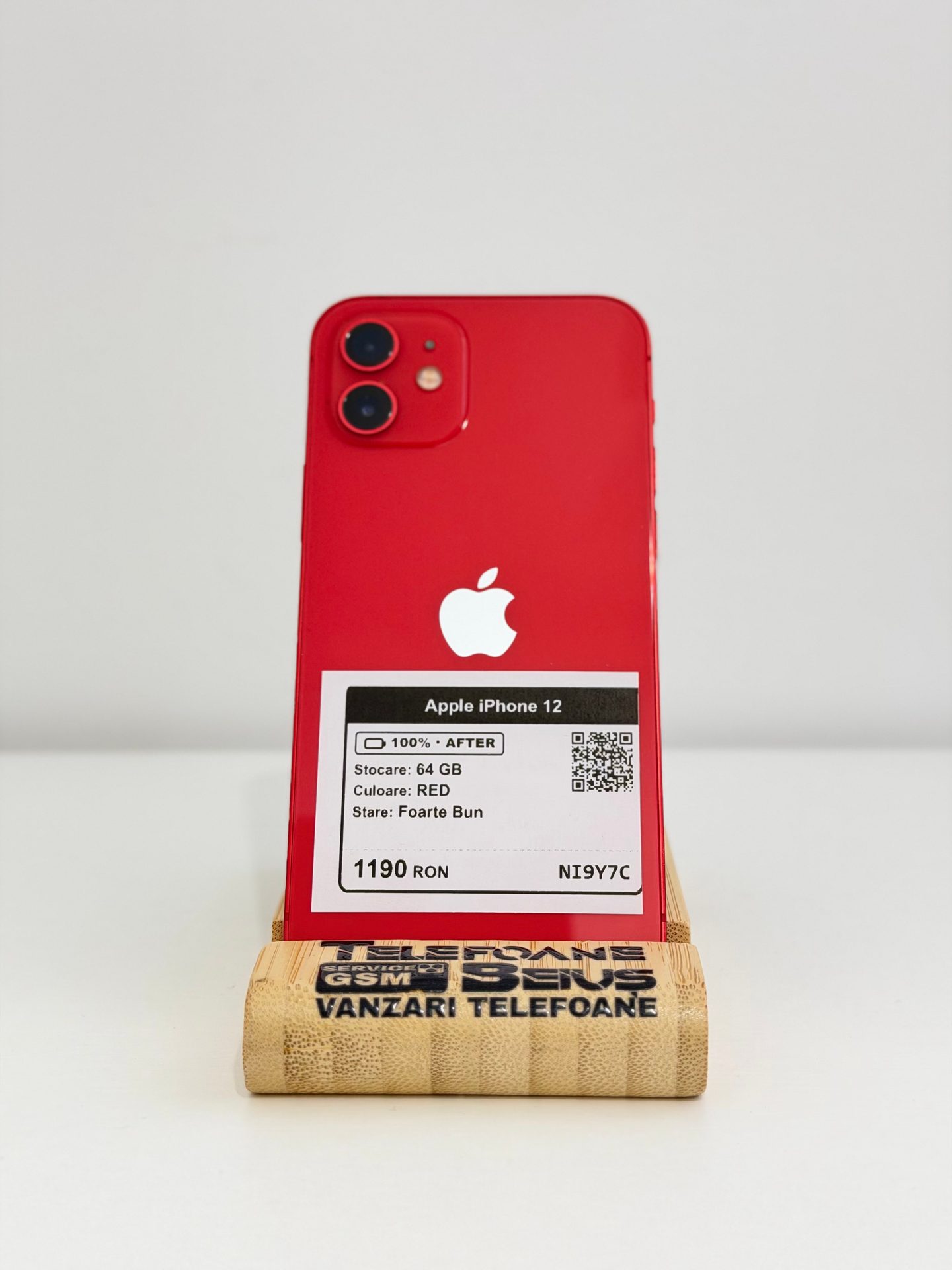 Apple iPhone 12 - Red, 64 GB, Foarte Bun - 3