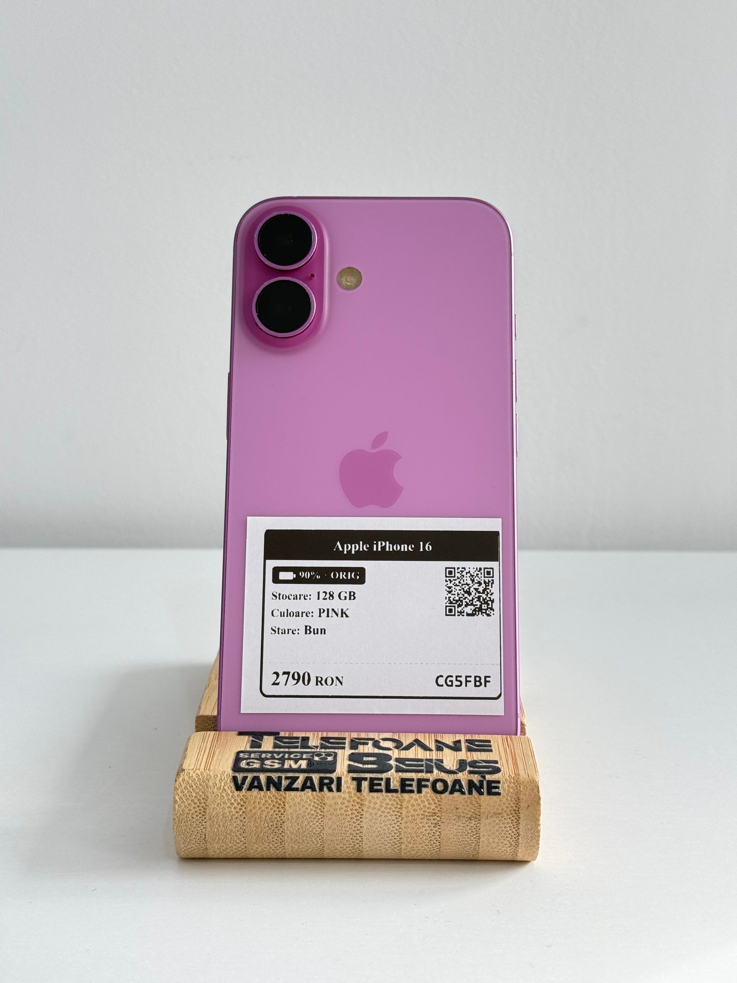 Apple iPhone 16 - Pink, 128 GB, Bun - 3
